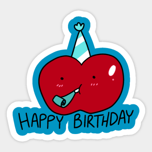 Happy Birthday Apple Sticker